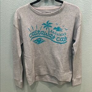 Disney Cruise Line Castaway Cay Gray Sweatshirt NWT XS